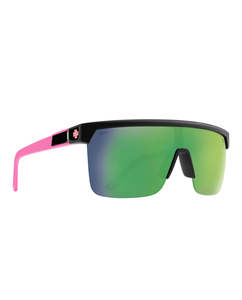 Sale V2: Spy Sunglass Flynn 5050 - Matte Black Matte Pink