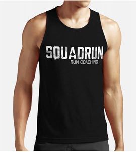 Apparel: Cotton Charcoal-Singlet Camouflage-SQUADRUN