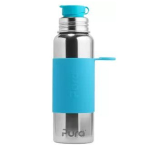 Pura Sport 850ml Aqua Sleeve Stainless Steel Bottle