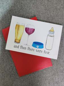 Gifts: Baby congrats card for existing fur-baby parents!