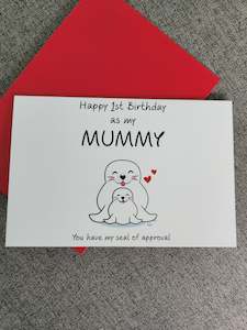 Gifts: Happy Birthday card for Mummy!