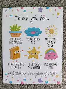 Gifts: Fun gift label (sticker) for teachers