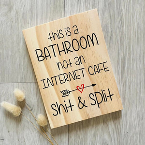 This is a bathroom, not an internet cafe funny sign squiggle-art