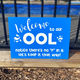 Welcome to our 'ool sign squiggle-art