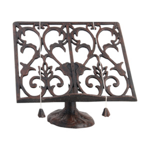 Kitchen: Cast Iron Cook Book Stand