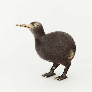 Kiwiana: Antique Brass Kiwi Large