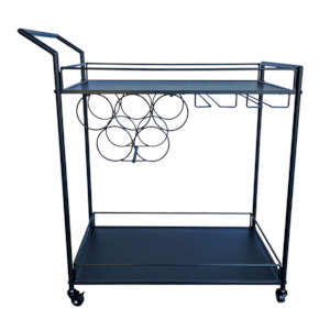 Ava Bar Trolley Black