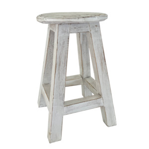 Florence Stool Round White