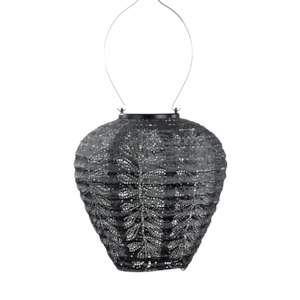 Lantern Balloon 20cm Dark Grey Folia