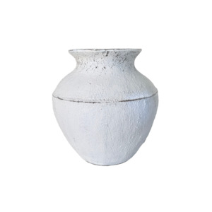Lombok Urn Ivy Dappled Whitewash S 30x40cm