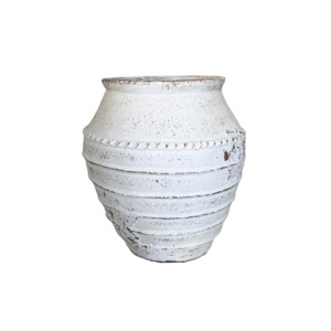 Lombok Pot Mia Antique Whitewash S 40x40cm