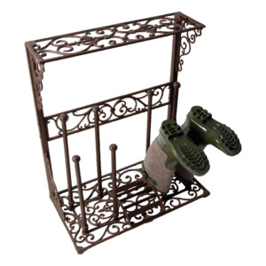 Outdoor Garden: Cast Iron Boot Rack Large