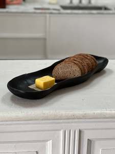 Organic Teak Platter Yakisugi