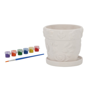 Kids Paint it Yourself Flower Pot Insects