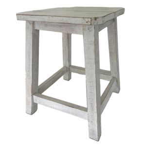 Florence Stool Square White