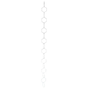 Indoor Plant Support Chain Silver Hexagon