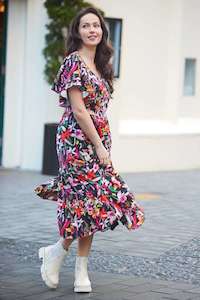 Stacey Clothing: Charlo Faith Dress Black Print