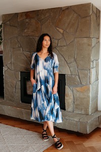 Zafina Sabrina Dress Celeste