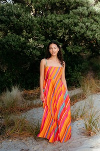 Zafina Clementine Dress Dynamic Stripe