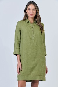Stacey Clothing: Naturals Dress Moss