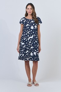 Stacey Clothing: Naturals Dress Ink Barnacles