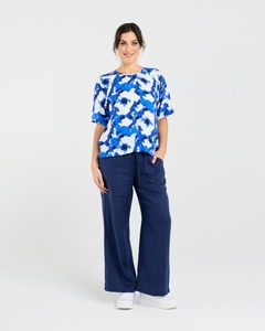 Blackstone Solange Top Cobalt Watercolour