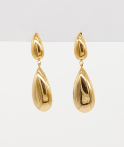 Stella + Gemma Double Tear Drop Gold
