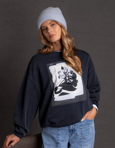 Stacey Clothing: Foxwood True Bloom Crew Charcoal