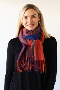 Stacey Clothing: Archer House Check Winter Scarf Multi