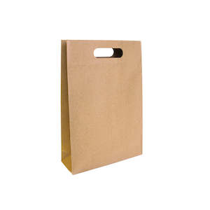 Paper Bags: Ecopack Small Punched Out Handle Paper Bags (1 Pack/25 Bags)
