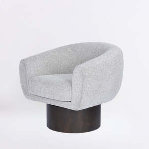Theo swivel chair in espresso