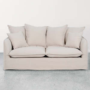 Ready To Ship Sofas: Waihi slipcover 2 seat sofa in almond