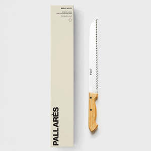 Pallares: Pallares Box Wood Bread Knife - 25cm