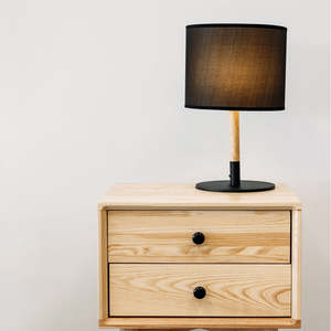 60: Rolly table lamp in black