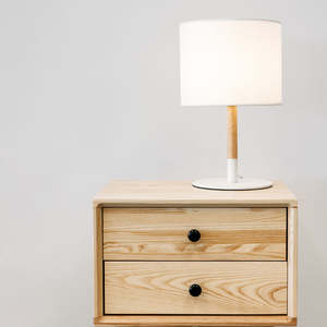 Rolly table lamp in white