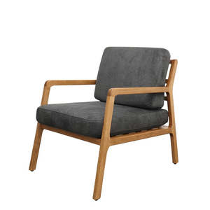 Baker Armchairs: Baker fabric armchair in Charcoal