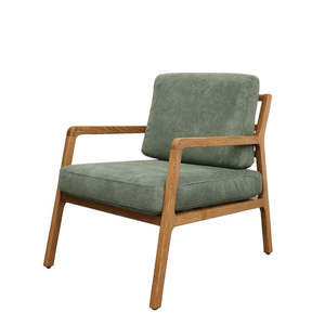 Baker Armchairs: Baker fabric armchair in Green