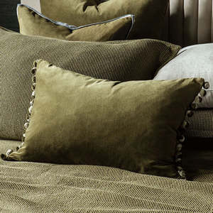 Cerchio cushion in olive