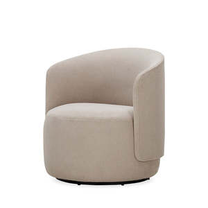 6 New Chairs: Estelle swivel armchair in taupe