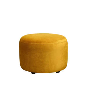 6 New Chairs: Estelle ottoman in mustard
