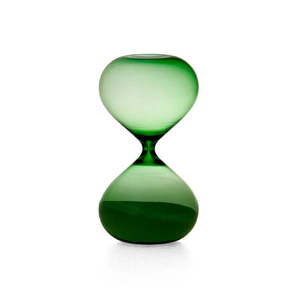 Glassware: Hourglass in Green