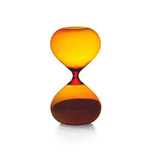 Glassware: Hourglass in Amber
