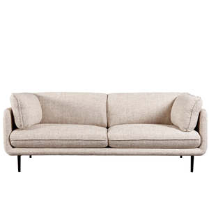 Clara Sofas: Clara 4 seat sofa in beige fabric