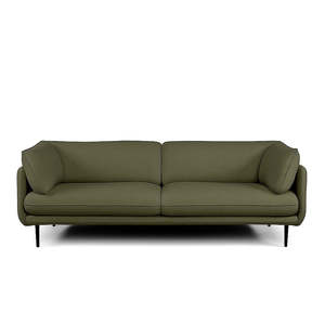 Clara 2 seat sofa in olive fabric