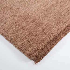 Sandringham NZ wool rug in Rosewood