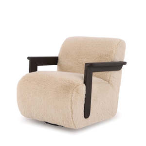 Pre Order 1: Tara rocking swivel chair in Yak fabric