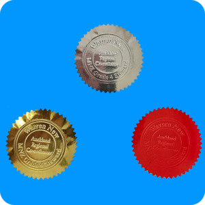 Embossing Seal Stickers