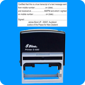 Specialty Stamps: JPAS-10 S830 75mm x 38mm