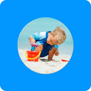 Sublimation Printed: Ceramic Tile 20cm Round