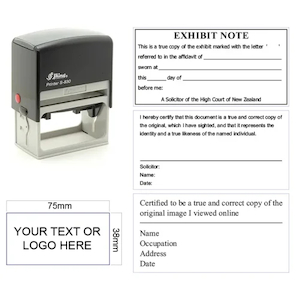 Products: S830 Stamp 75X38MM Self Inking Legal Stamp - Stamps Plus